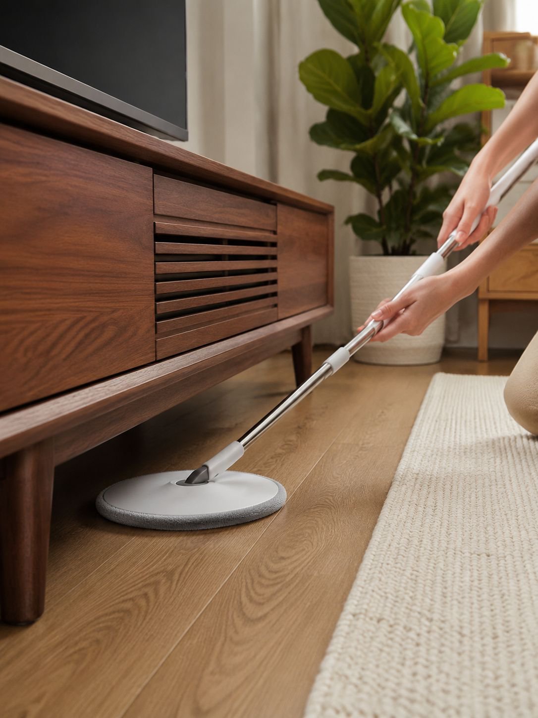 Effortless cleaning with self-cleaning mop and bucket