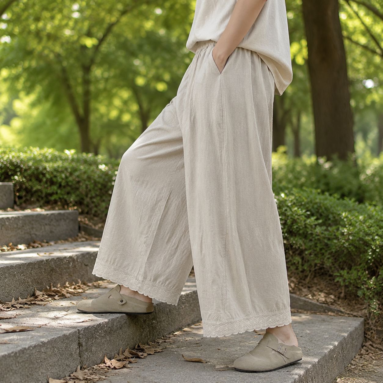 きれいめスタイルにも合うストレートパンツ