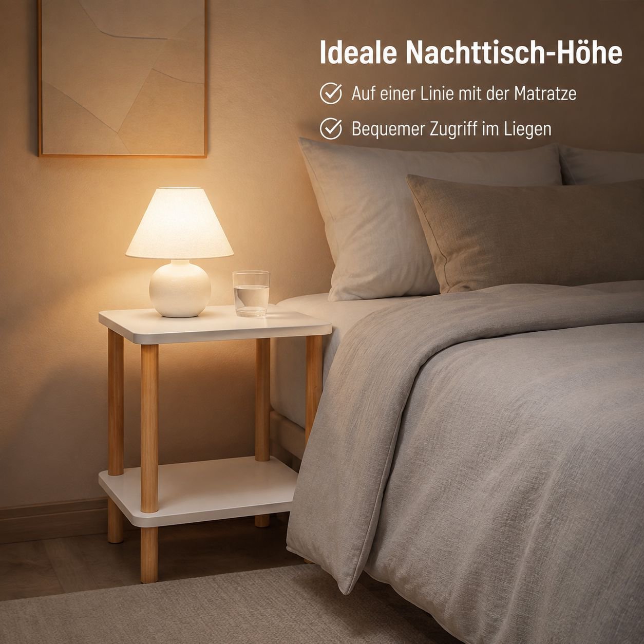 Kleiner Tisch/Sitztisch/beweglicher Nachttisch/Nachttisch
