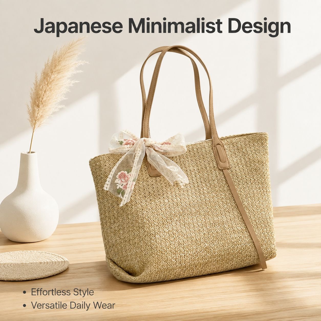 New Summer Woven Large Handbag