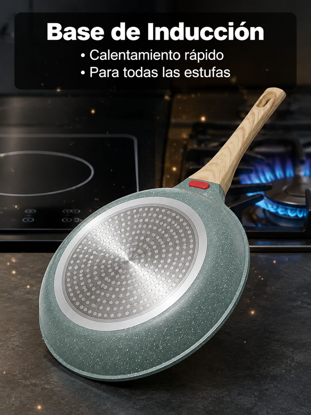 Sartén antiadherente de aleación de aluminio