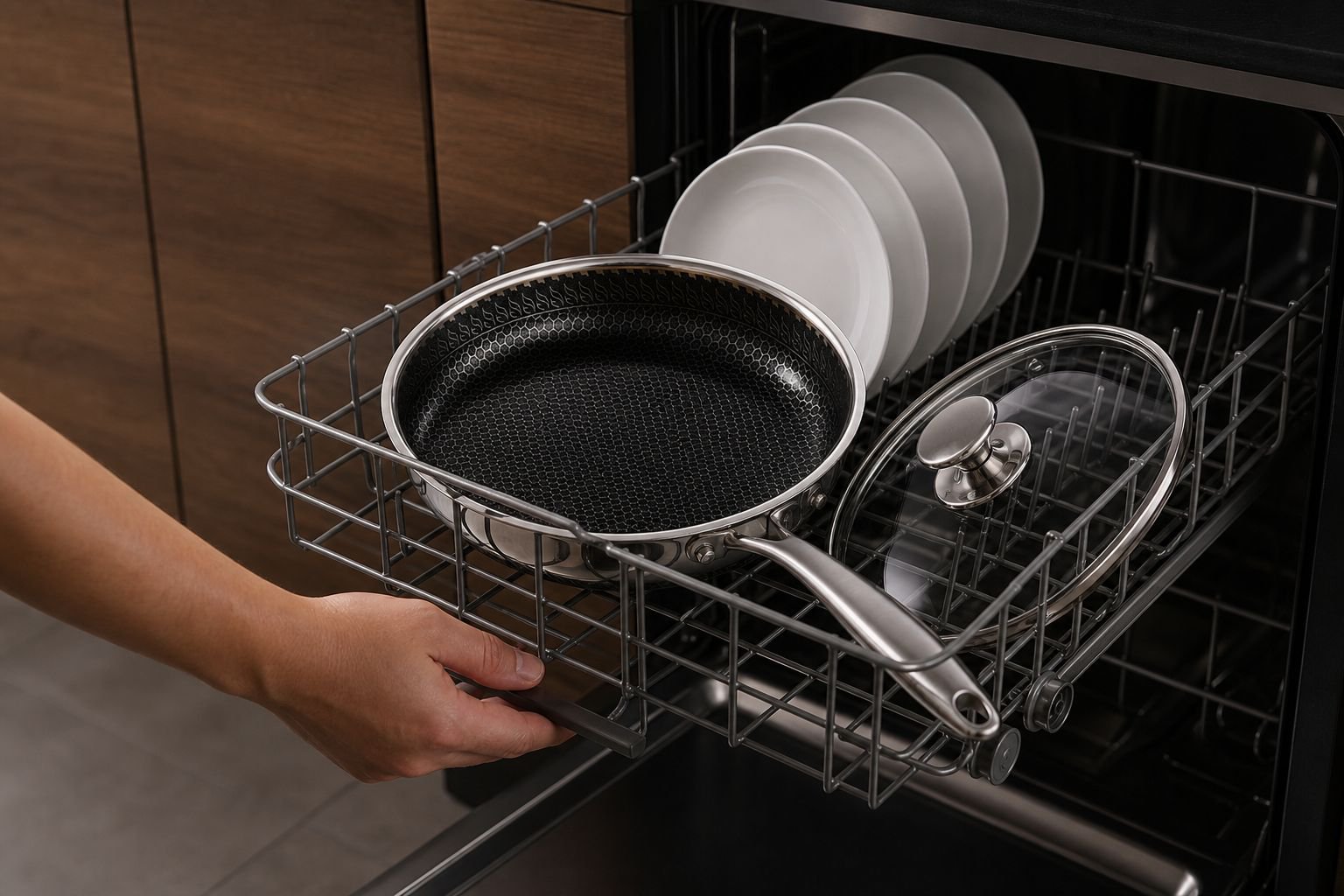 Modern kitchen cookware set with durable construction
