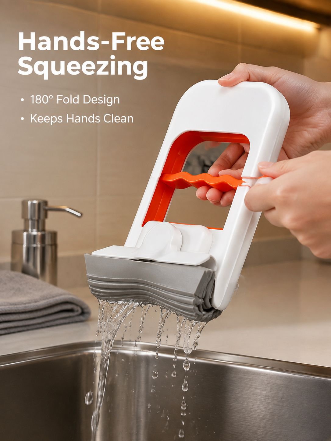 Foldable Hands-Free Mini Mop