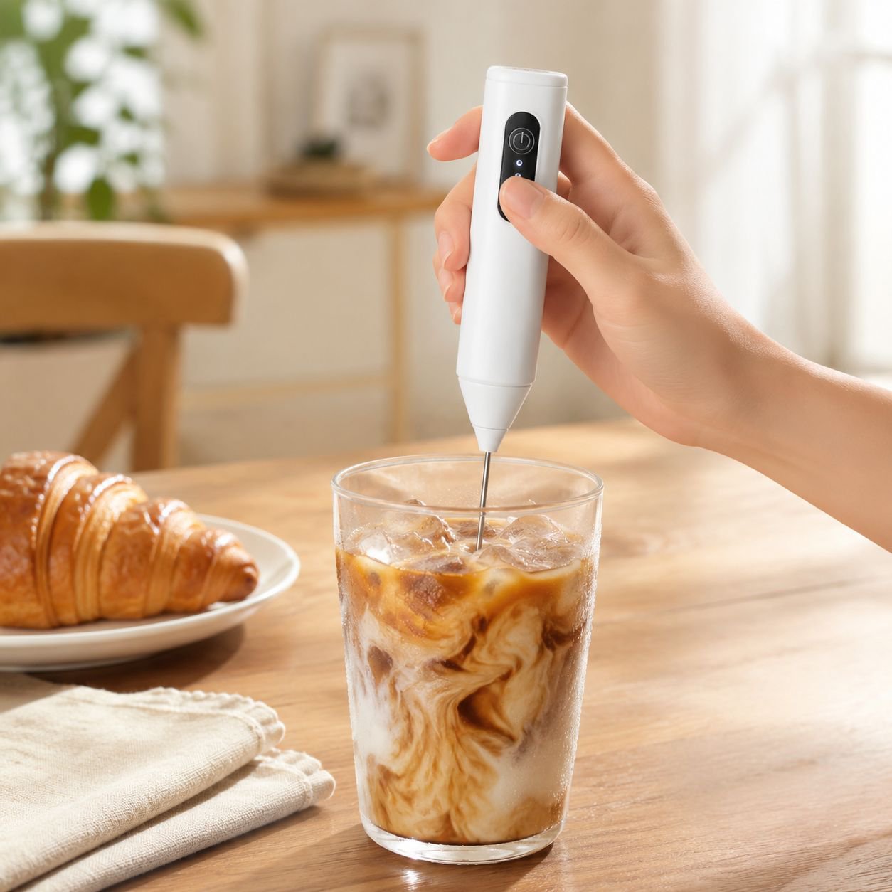 Portable Wireless Electric Milk Frother