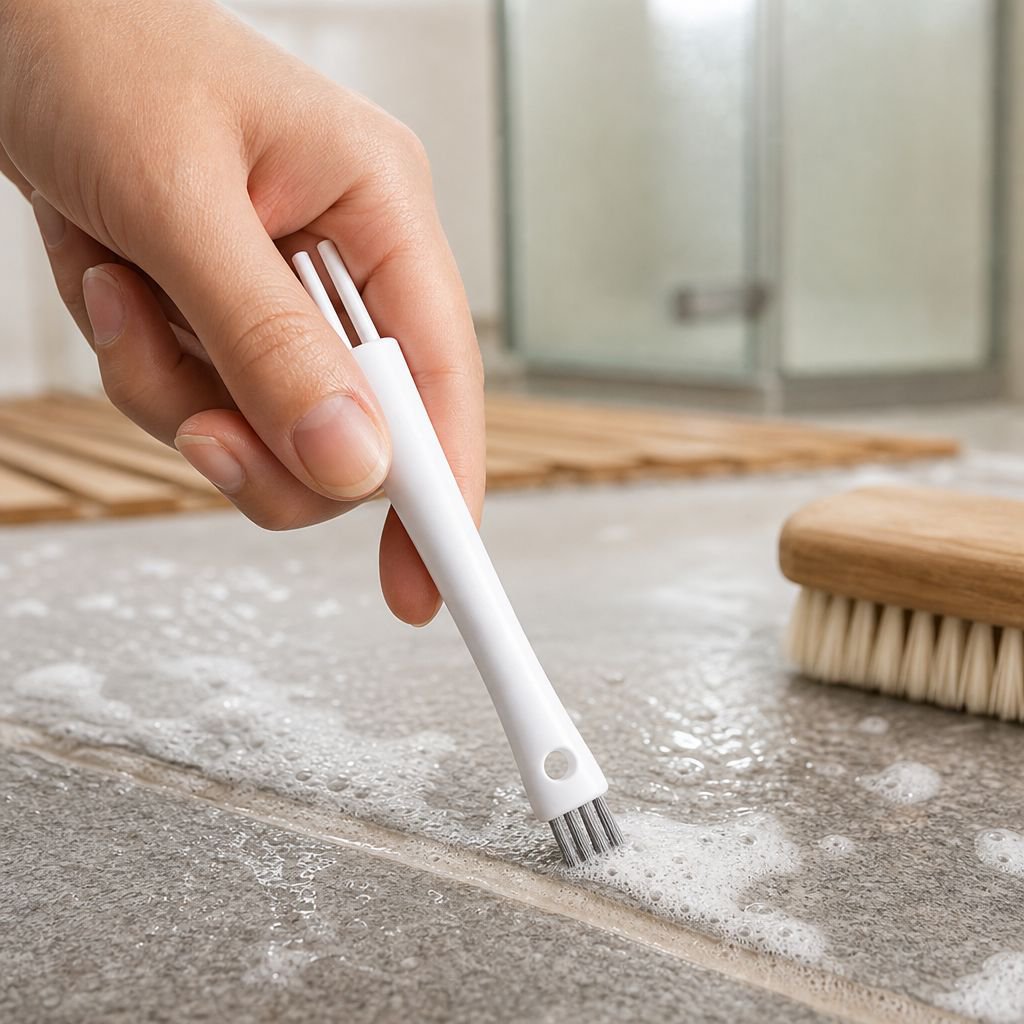 Multipurpose groove cleaning brush with double ends
