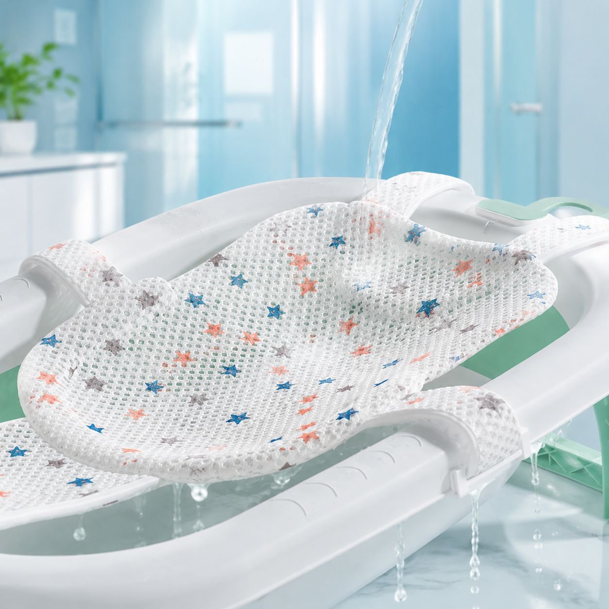 Spacious infant bathtub designed for home use