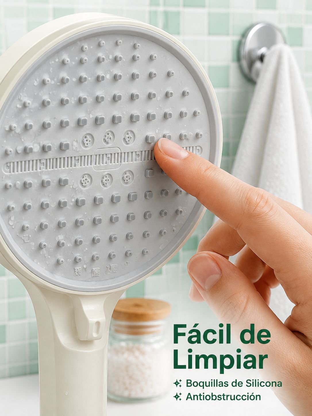 Cabezal de ducha de presión mejorada