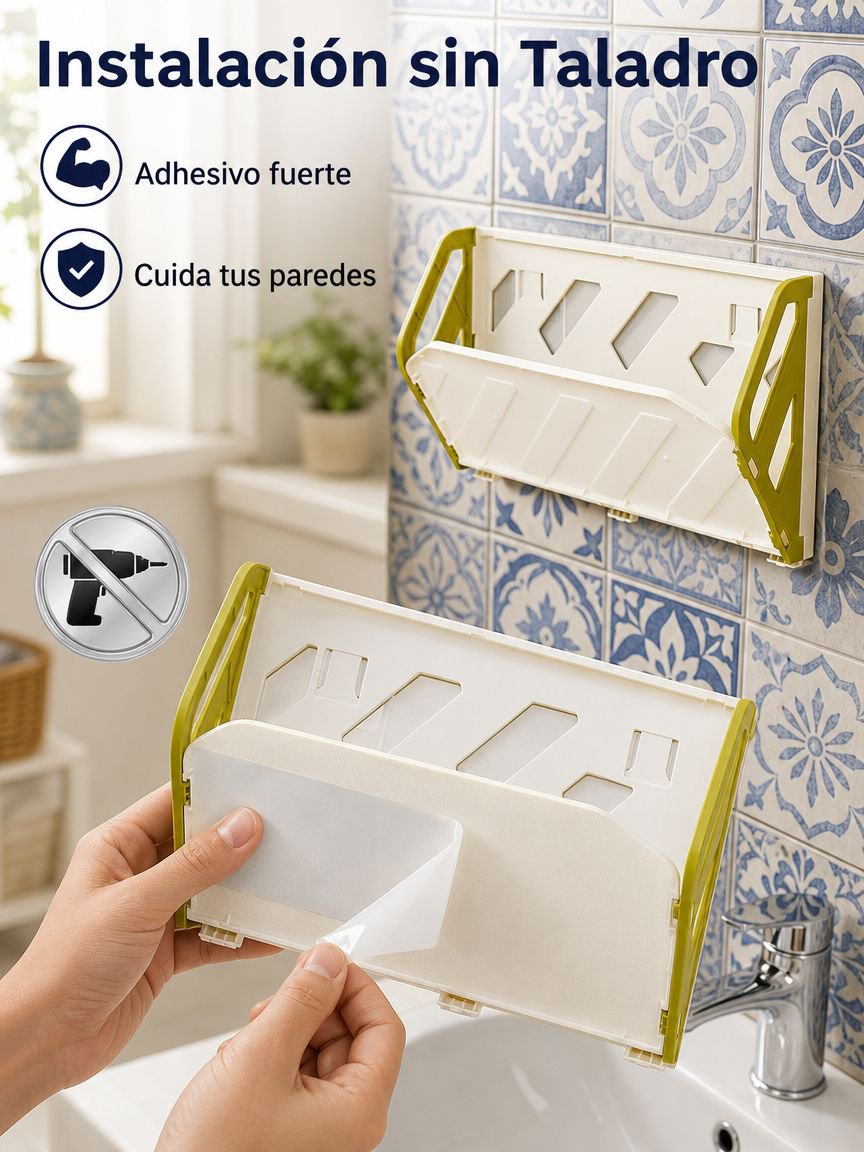 Zapatero plegable de pared sin taladro y antirrobo para el hogar y baño