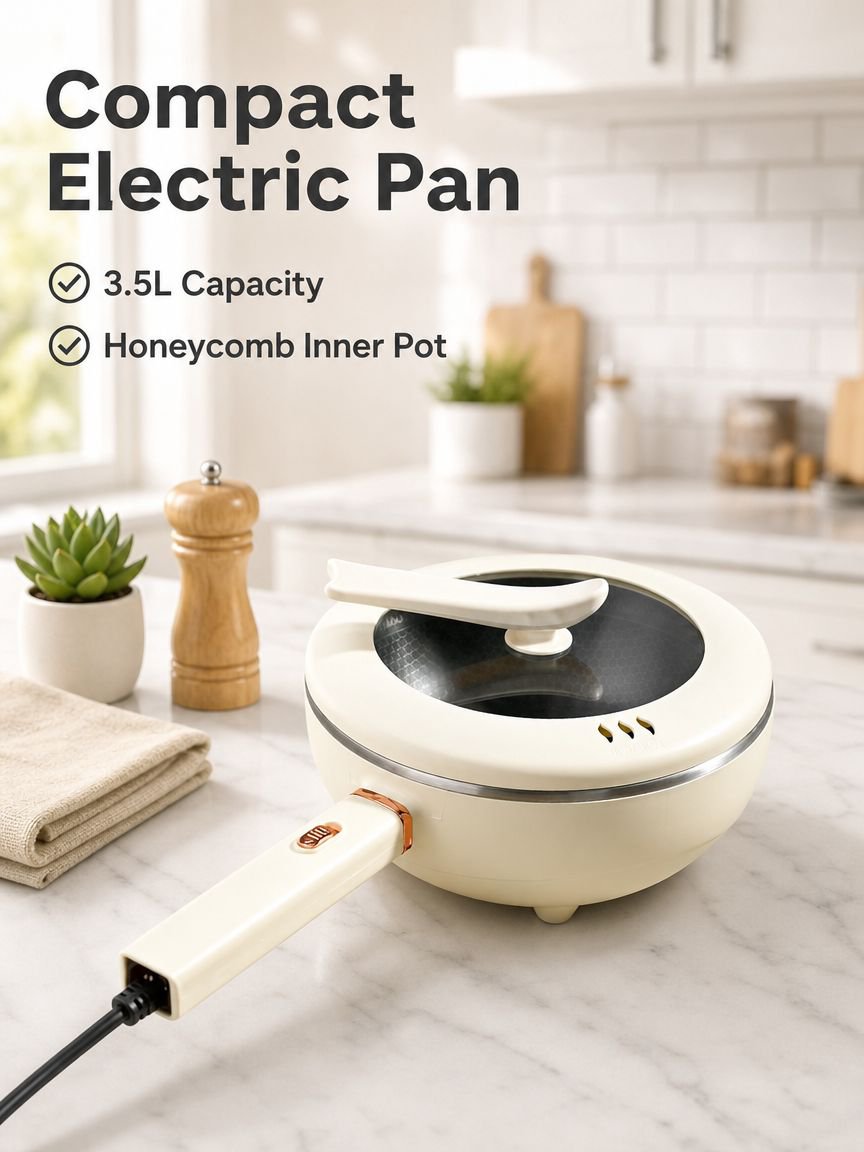 Dormitory home multifunctional honeycomb frying pan