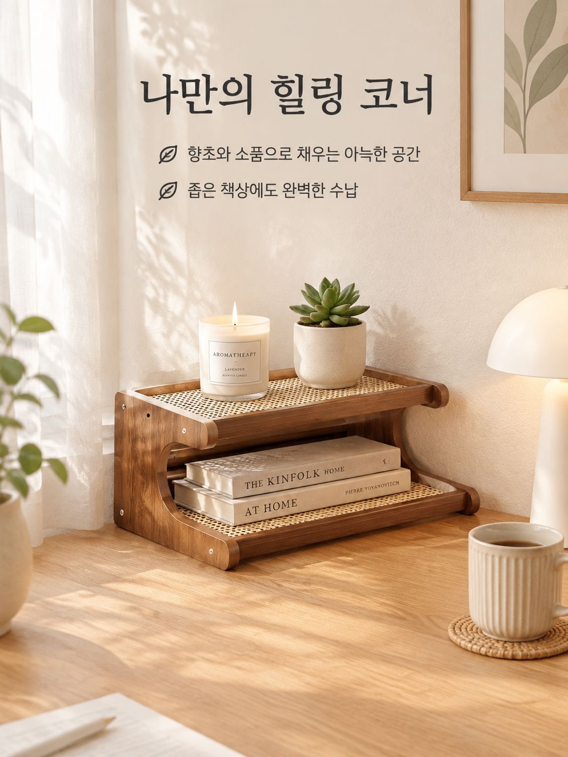 다기능 식탁 컵 홀더 찻잔 수납 선반