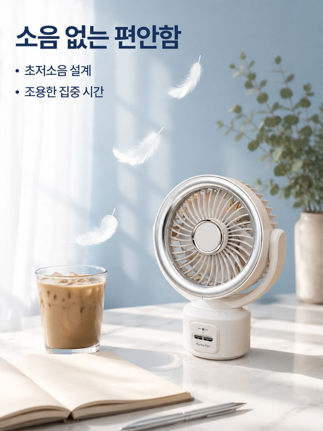  USB 탁상용 소형 선풍기 2026년형 초무음 탁상용 샹들리에 라이트 선풍기