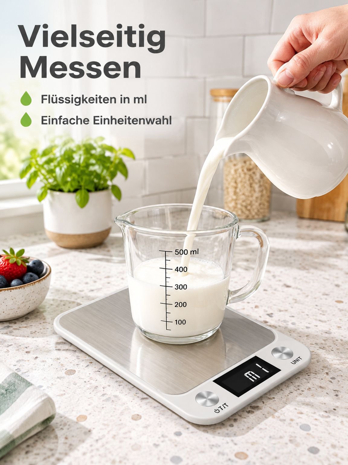 Küchenwaage aus Edelstahl