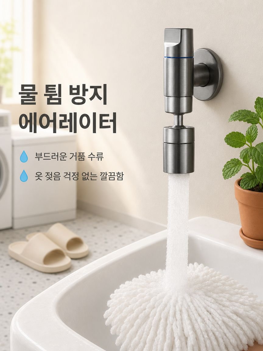 걸레 세척대 수도꼭지