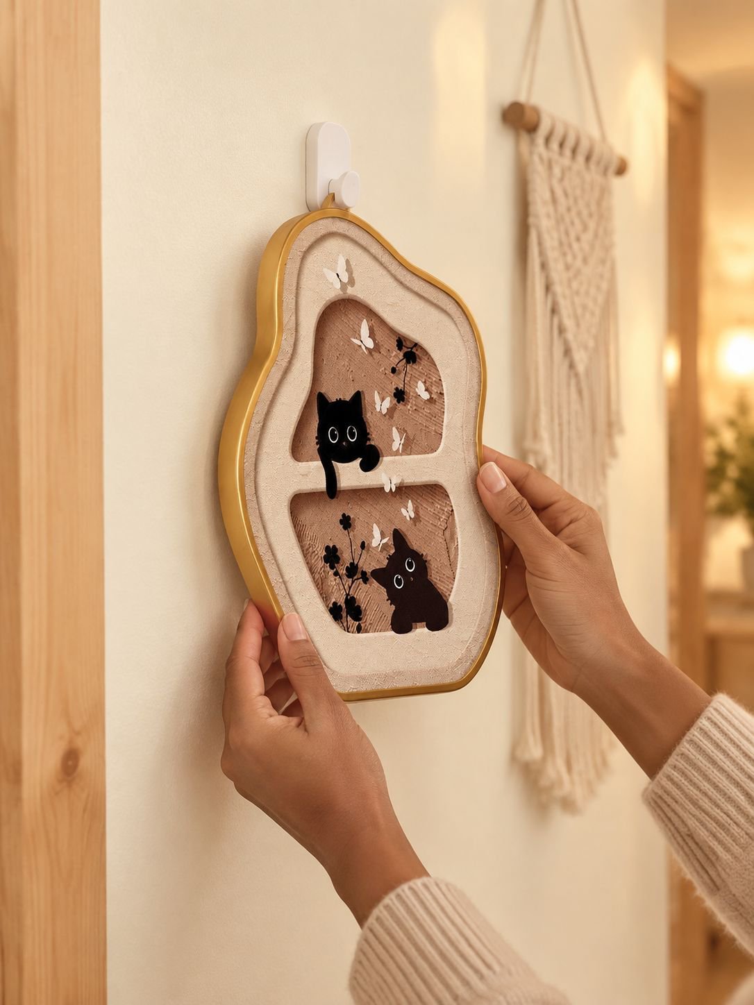 Cuadro para sala estilo crema y moderno