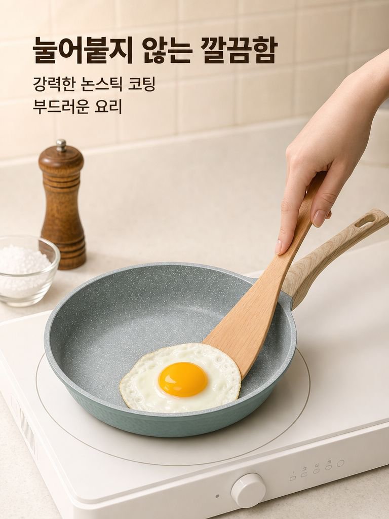 무연 알루미늄 합금 프라이팬