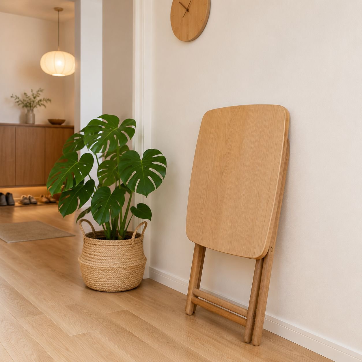 설치 필요 없는 접이식 센터 테이블, 3가지 넓이 선택, 바로 사용 가능