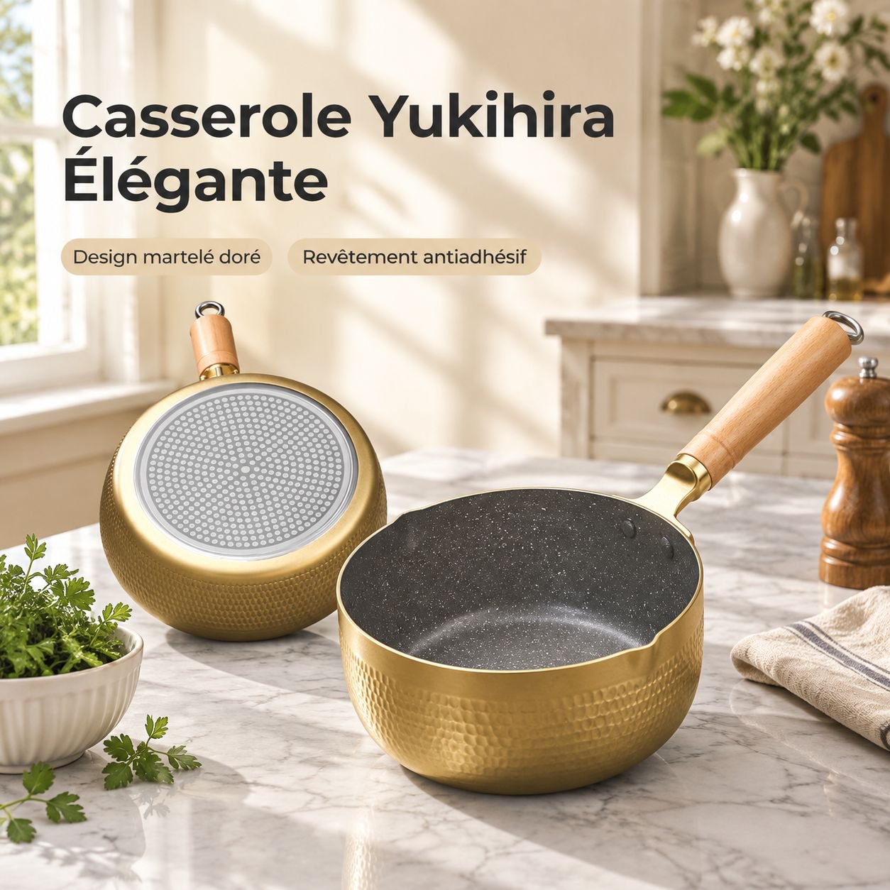 Casserole Yukihira Japonaise Antiadhésive Pierre Maifan Gaz Induction