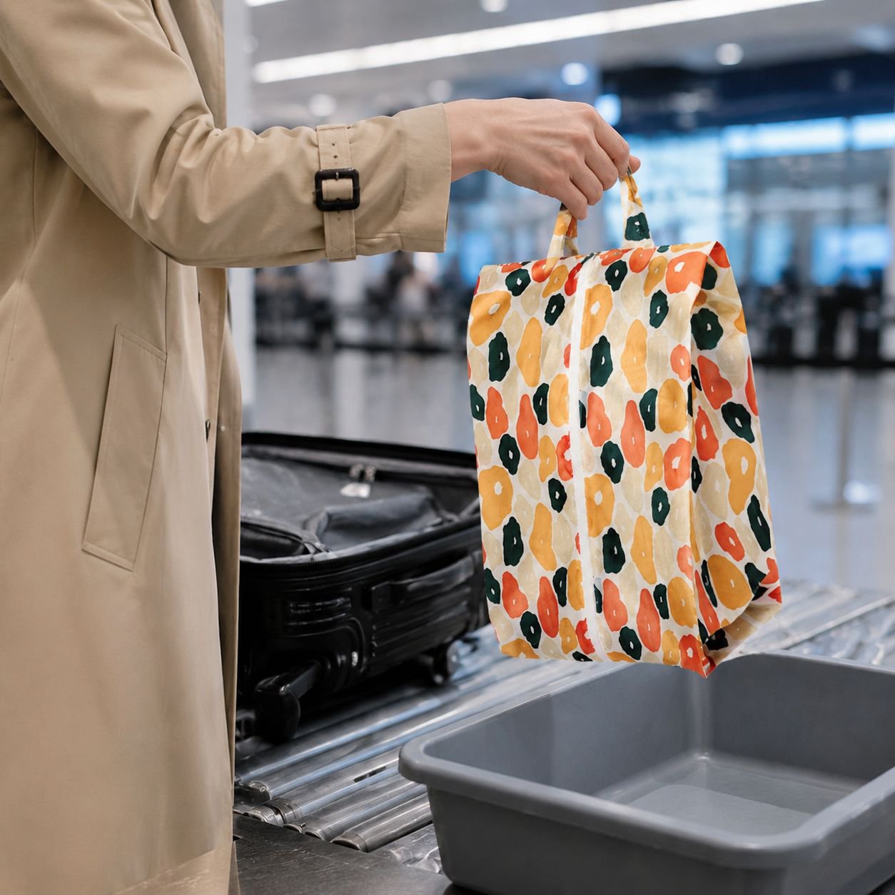 Sac à chaussures zippé, idéal pour valise et placard