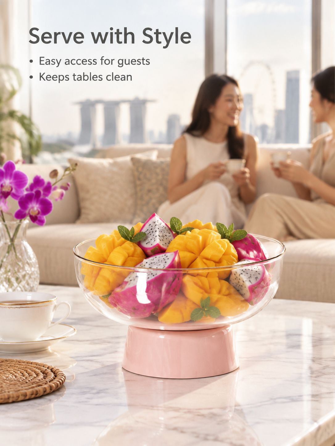 Household fruit draining bowl
