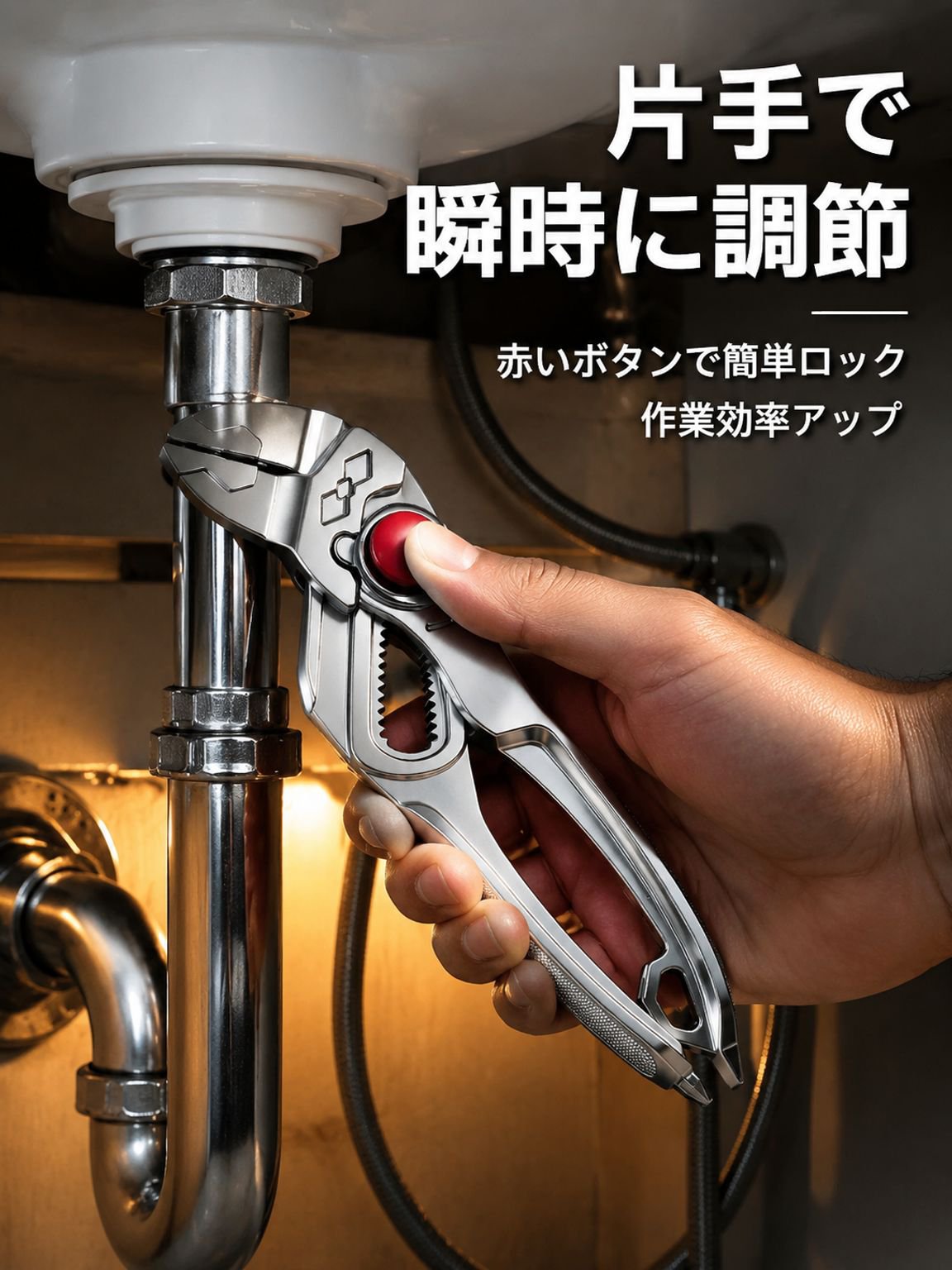 調整可能なウォーターポンプクランプ、水道管クランプ