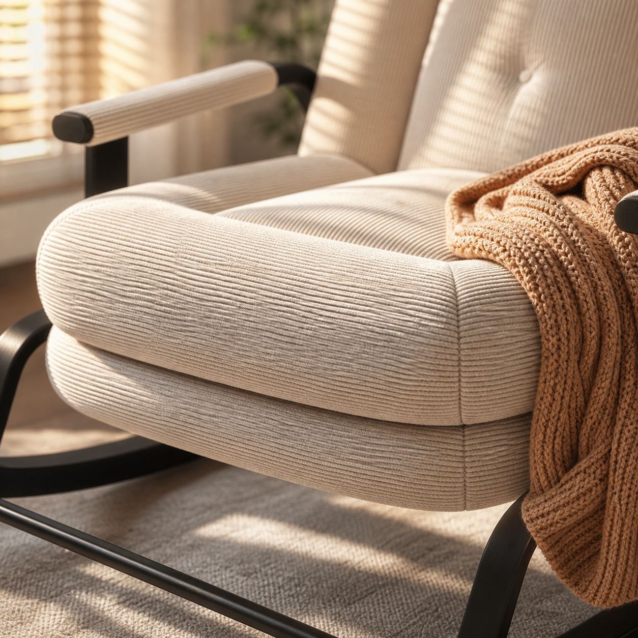 Internet celebrity rocking chair home lazy chair comfortable reclining single rocking chair balcony 