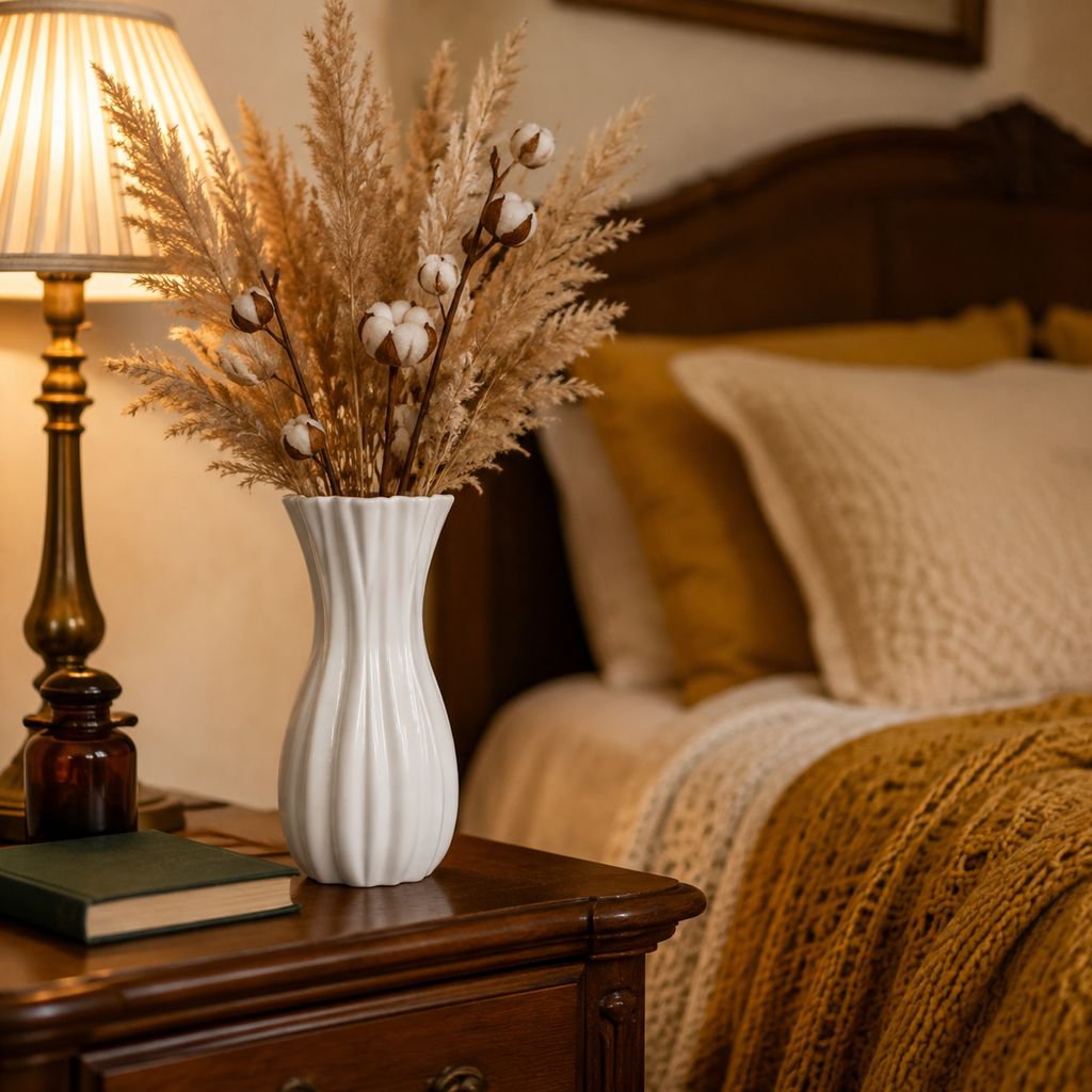 Home decoration with French vintage plastic vase