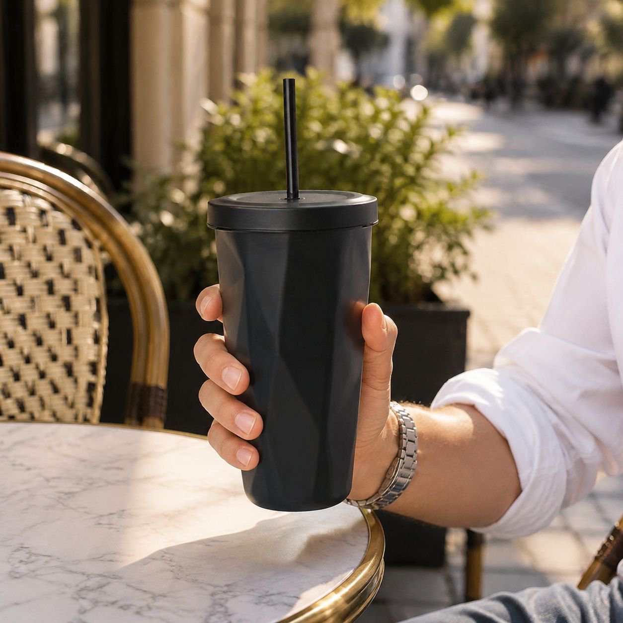 Mug isotherme pour voiture réfrigérable avec glace