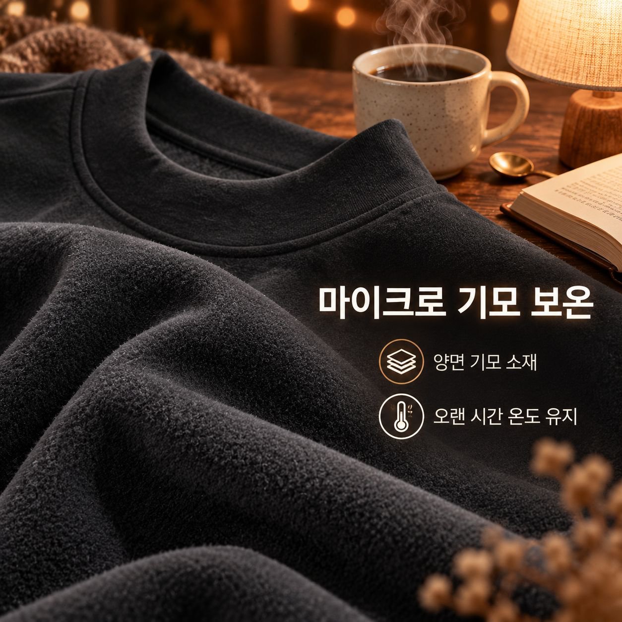 남성용 양면 독일산 플리스 베이스 레이어 셔츠