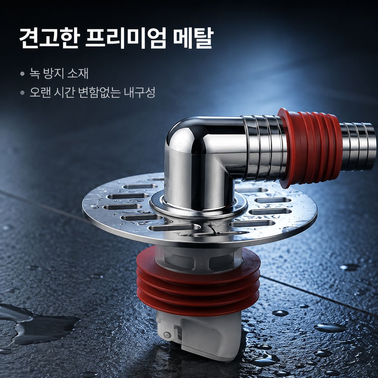 [냄새 방지 및 넘침 방지] 다용도 파이프 연결식 바닥 배수구
