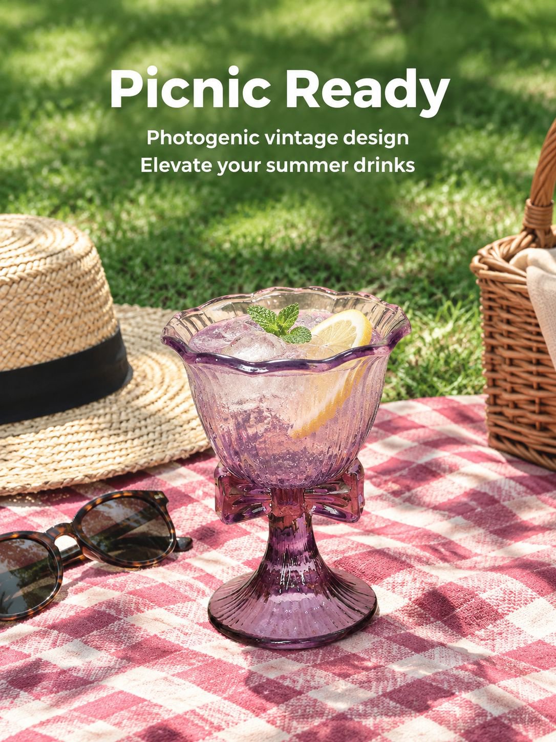 Luxury purple glassware adding elegance to your drinkware collection