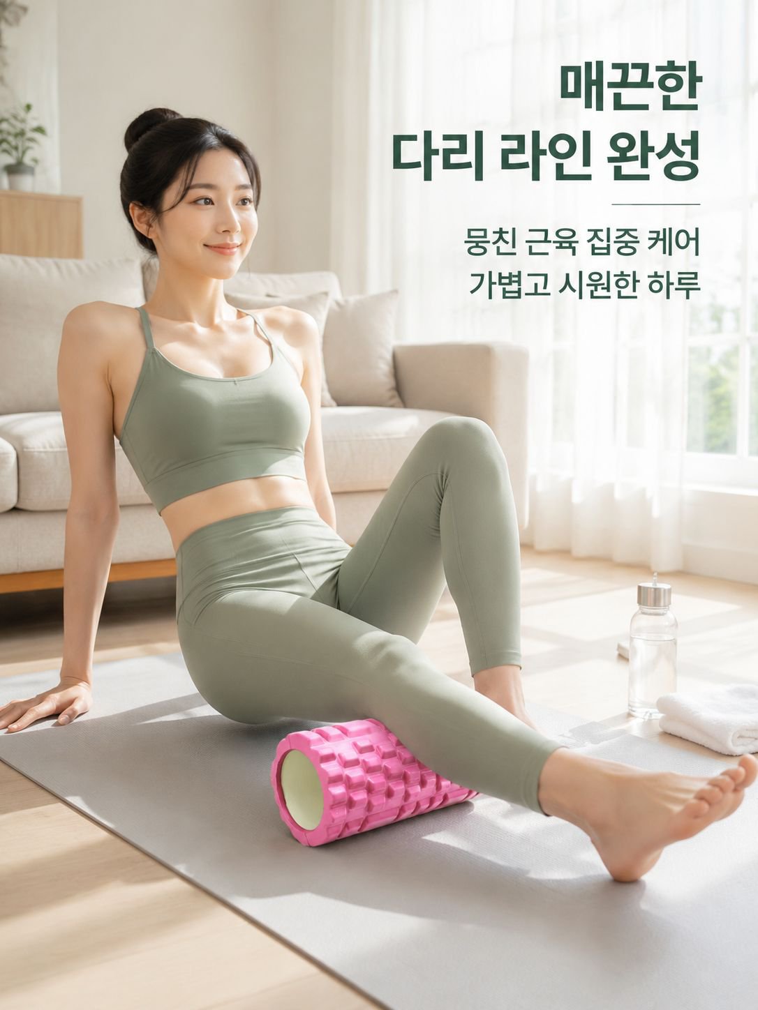 근육 이완 롤러 마사지 기둥