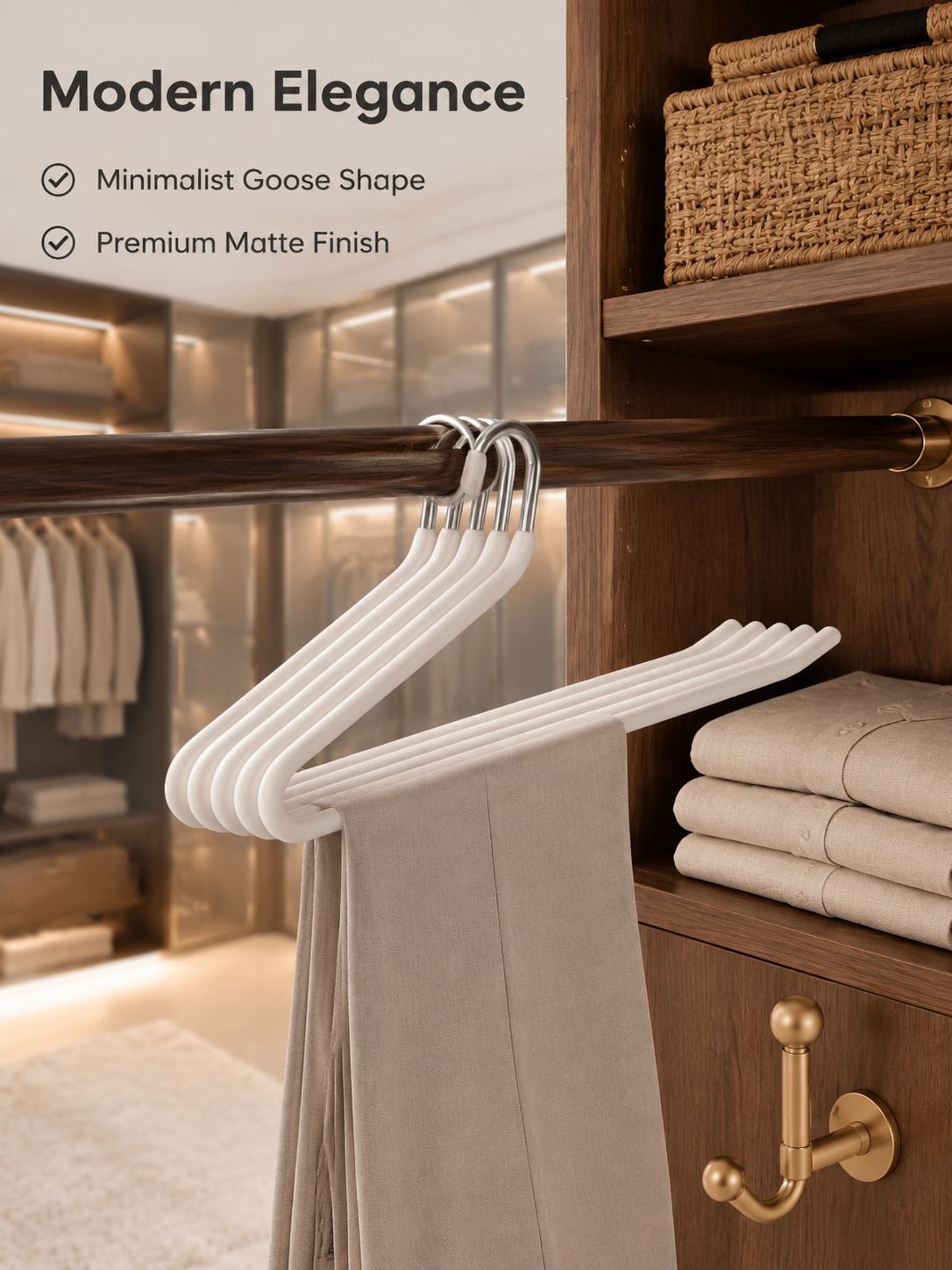 Stainless Steel Home Anti-slip Thickened Wardrobe