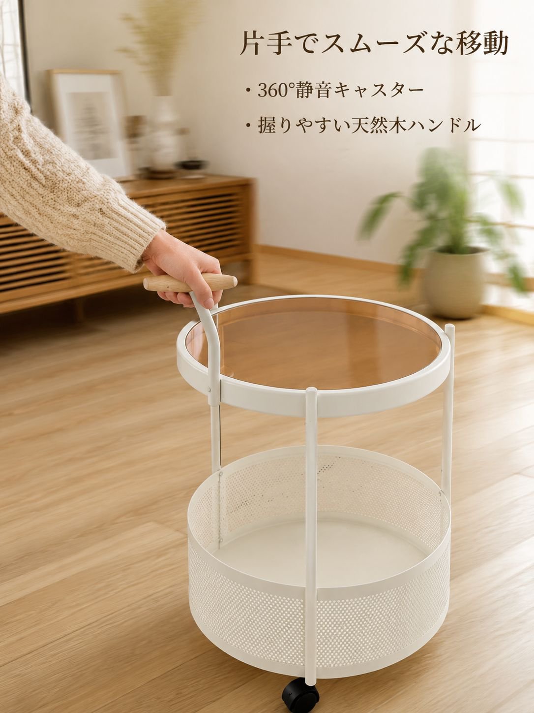 高級可動式ガラスカート