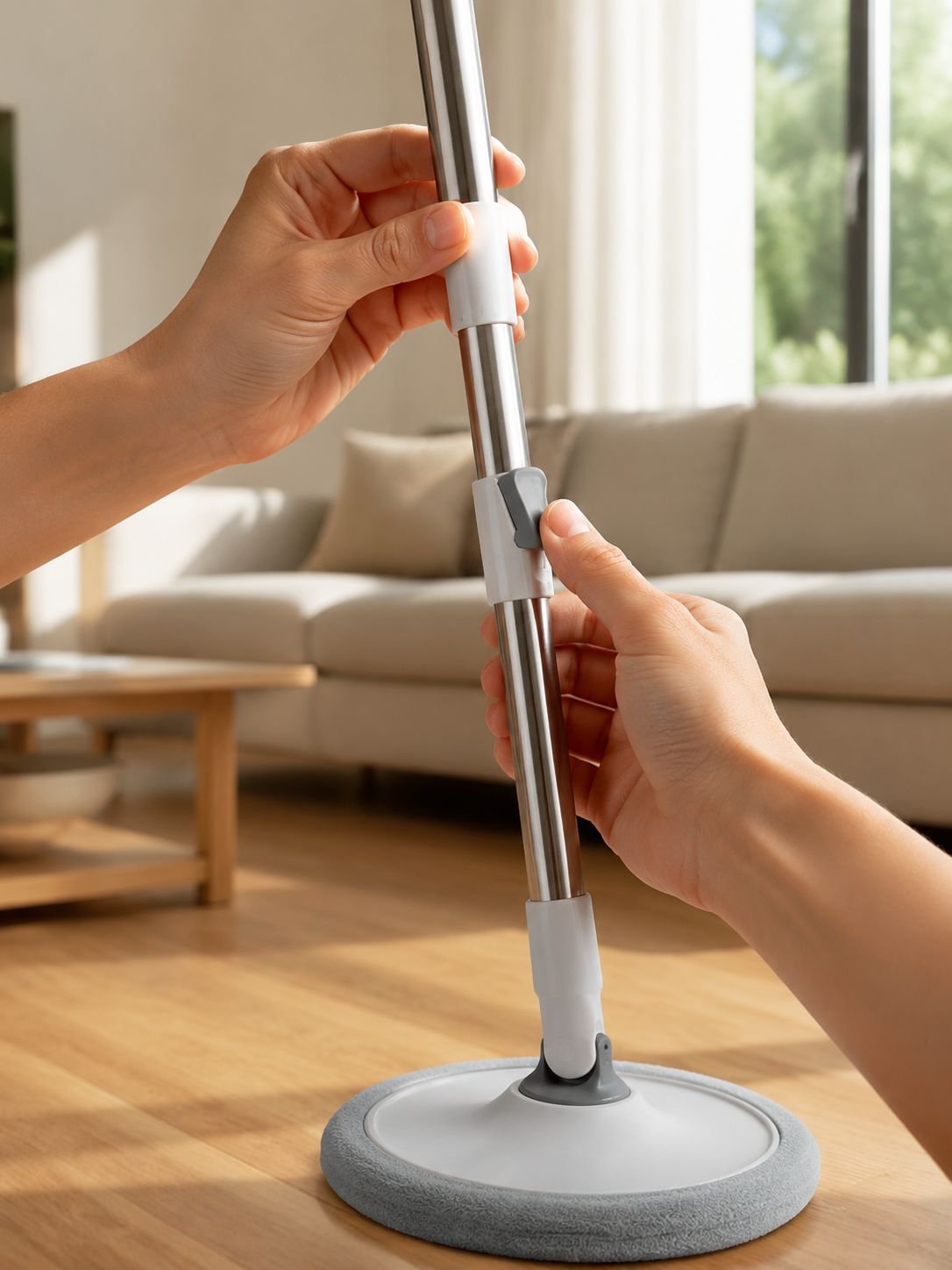 Lazy household suction plate mop with bucket set