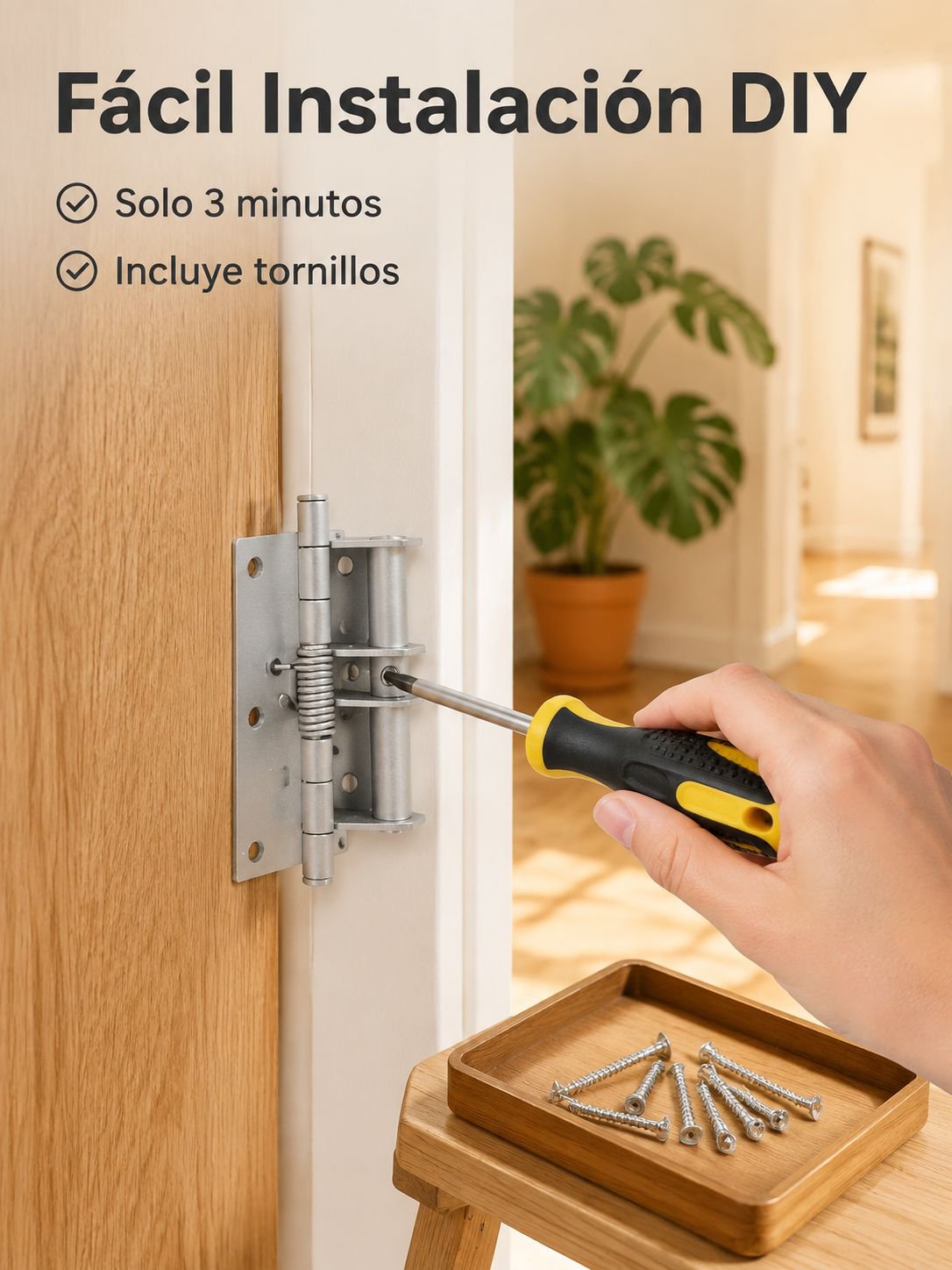 Bisagra de puerta multifuncional