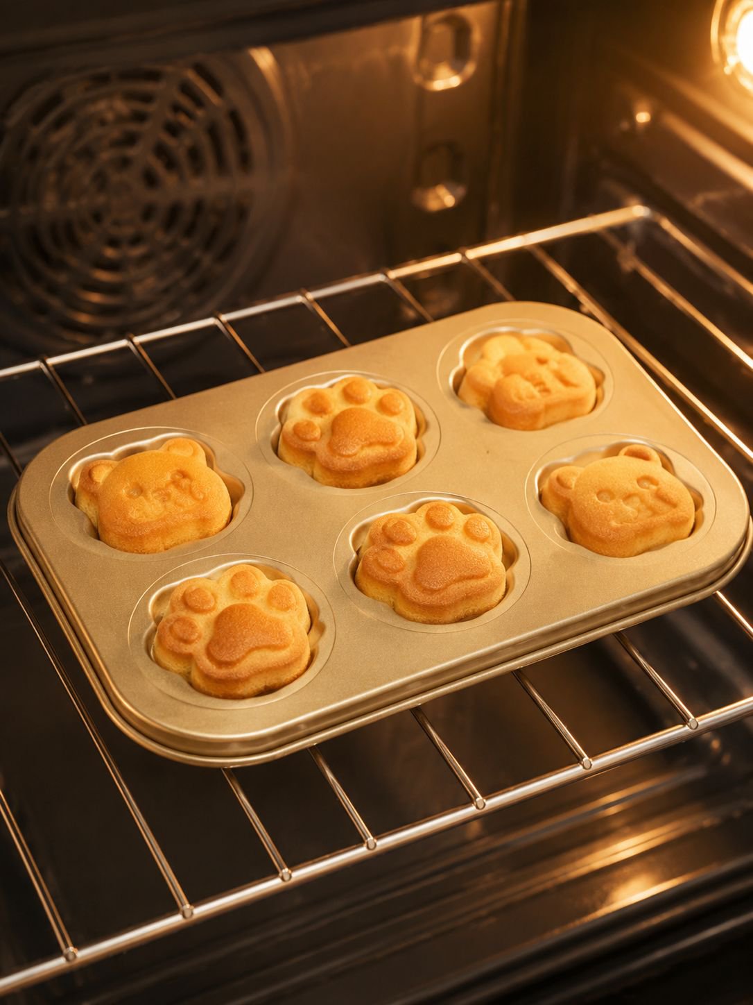 Molde para donas caseras en forma de pata de gato