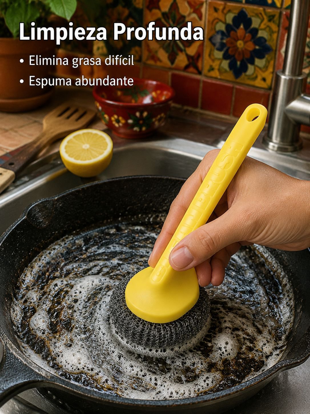 Esfera de limpieza de acero inoxidable para cocina