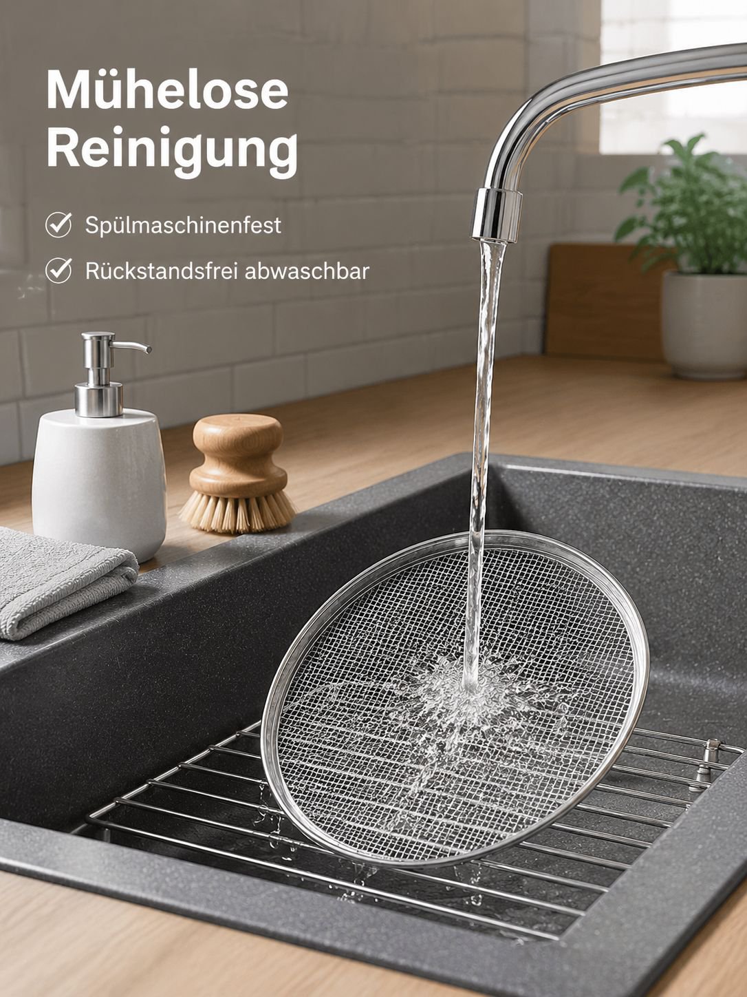 Runder Grillrost aus Edelstahl 304 zum Aufbrühen von Tee, verdickte Grillplatten, Dampfgarer, Fleisc