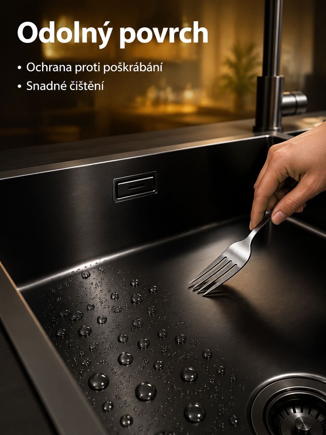 Moderní dvouvrstvý kuchyňský dřez pro domácnost