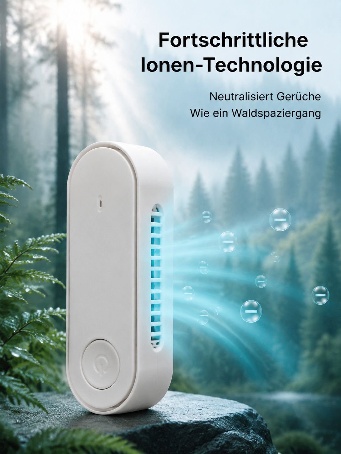 Für Allergiker geeigneter Ionisator-Luftreiniger