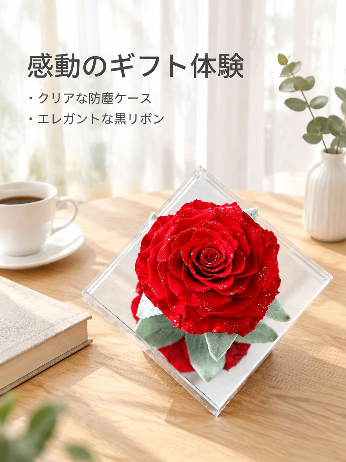 バレンタイン用プリザーブドフラワーギフト