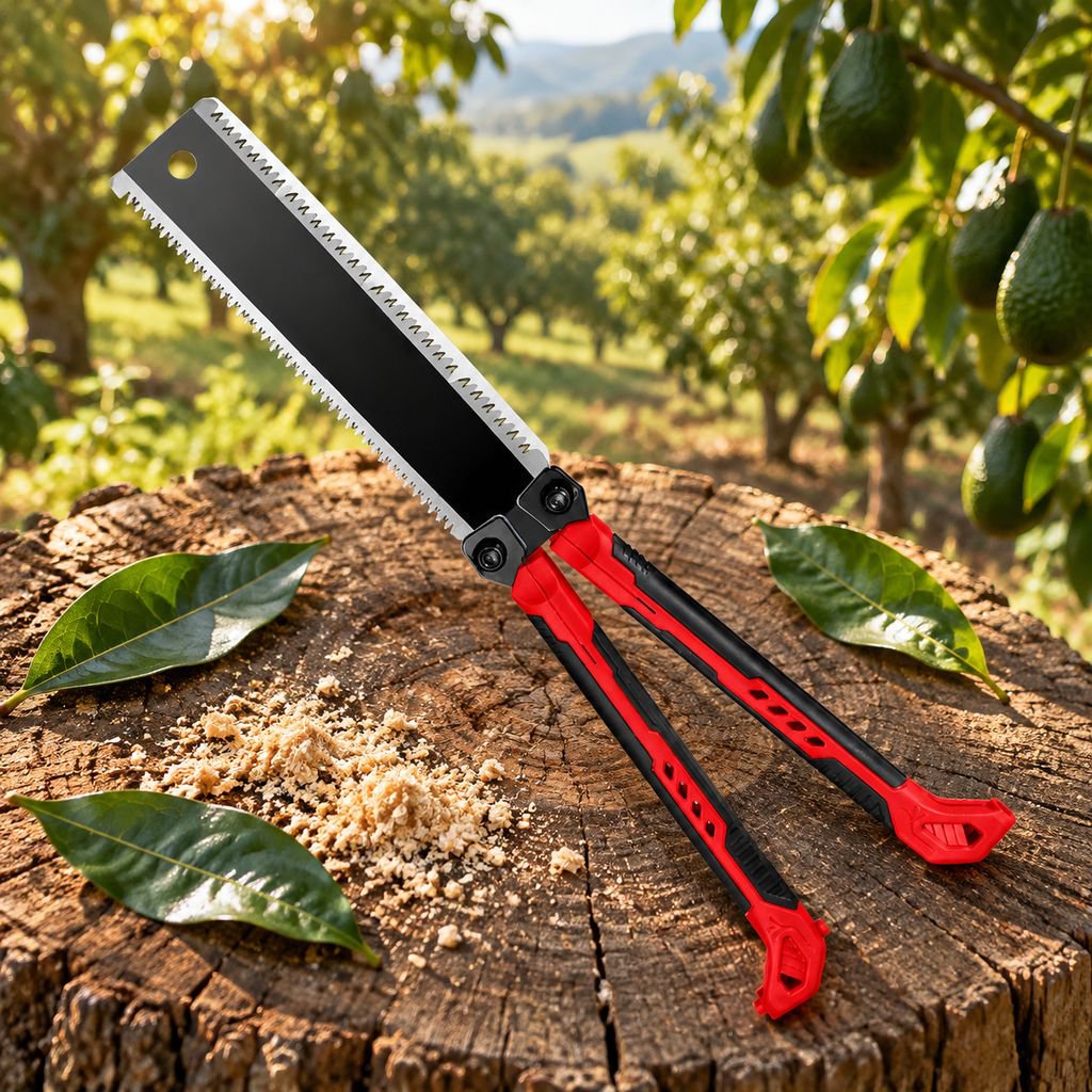Sierra plegable para podar árboles frutales