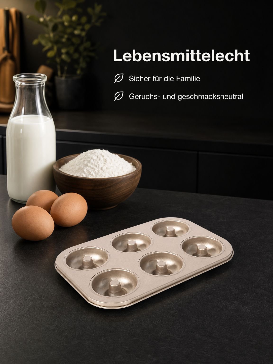 Kreative Donutform mit einzigartigem Muster