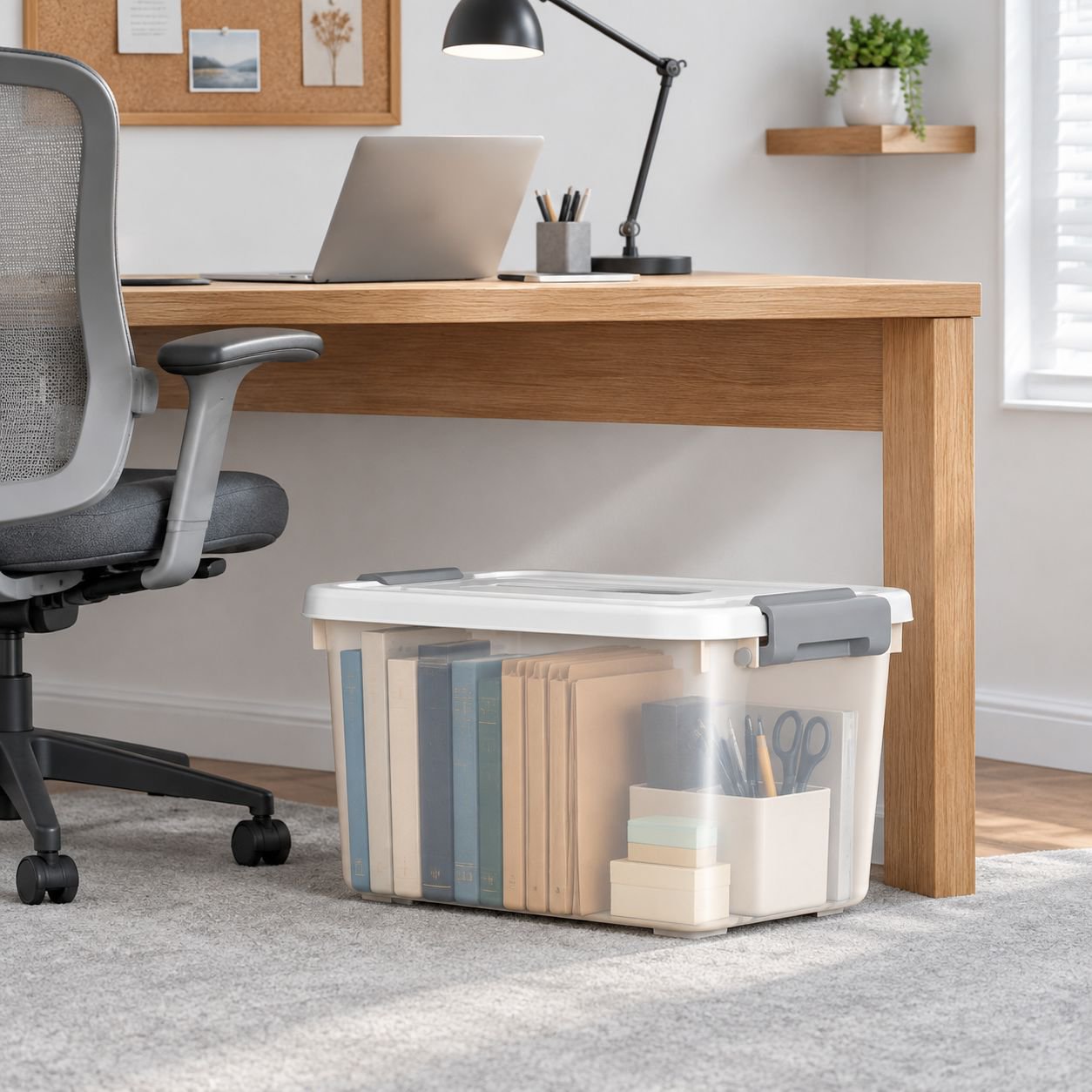 Multi-functional Wheeled Storage Box with Lid