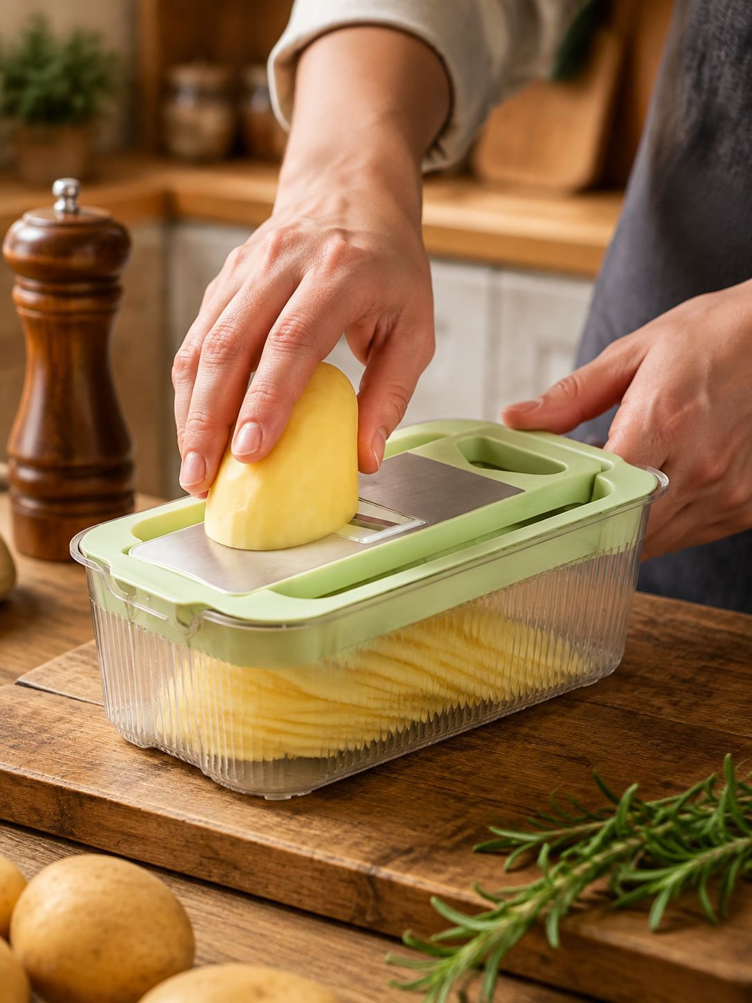 Râpe à légumes pour salades et plats variés
