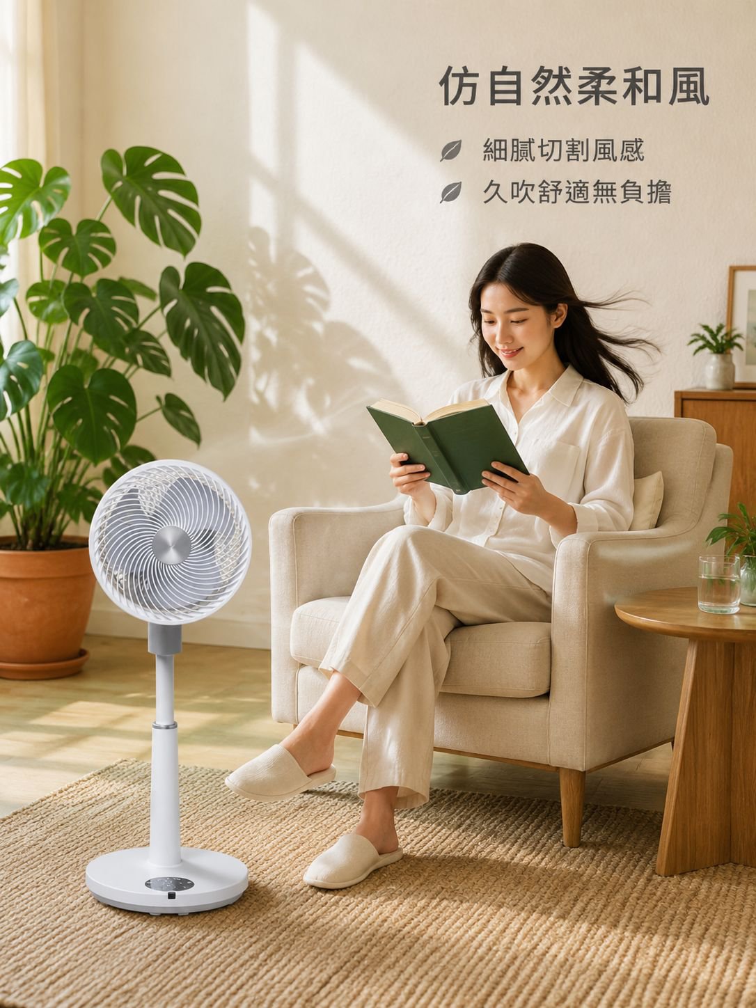 聲控站立式空氣循環電風扇