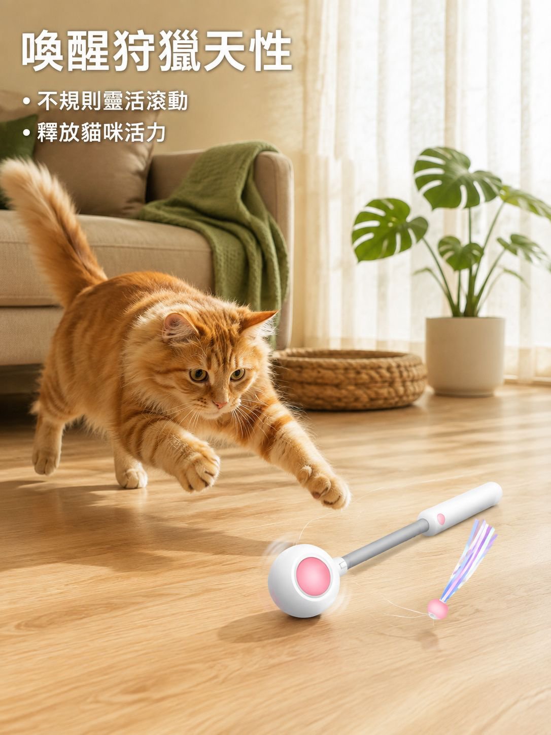 貓貓智能重力逗貓球
