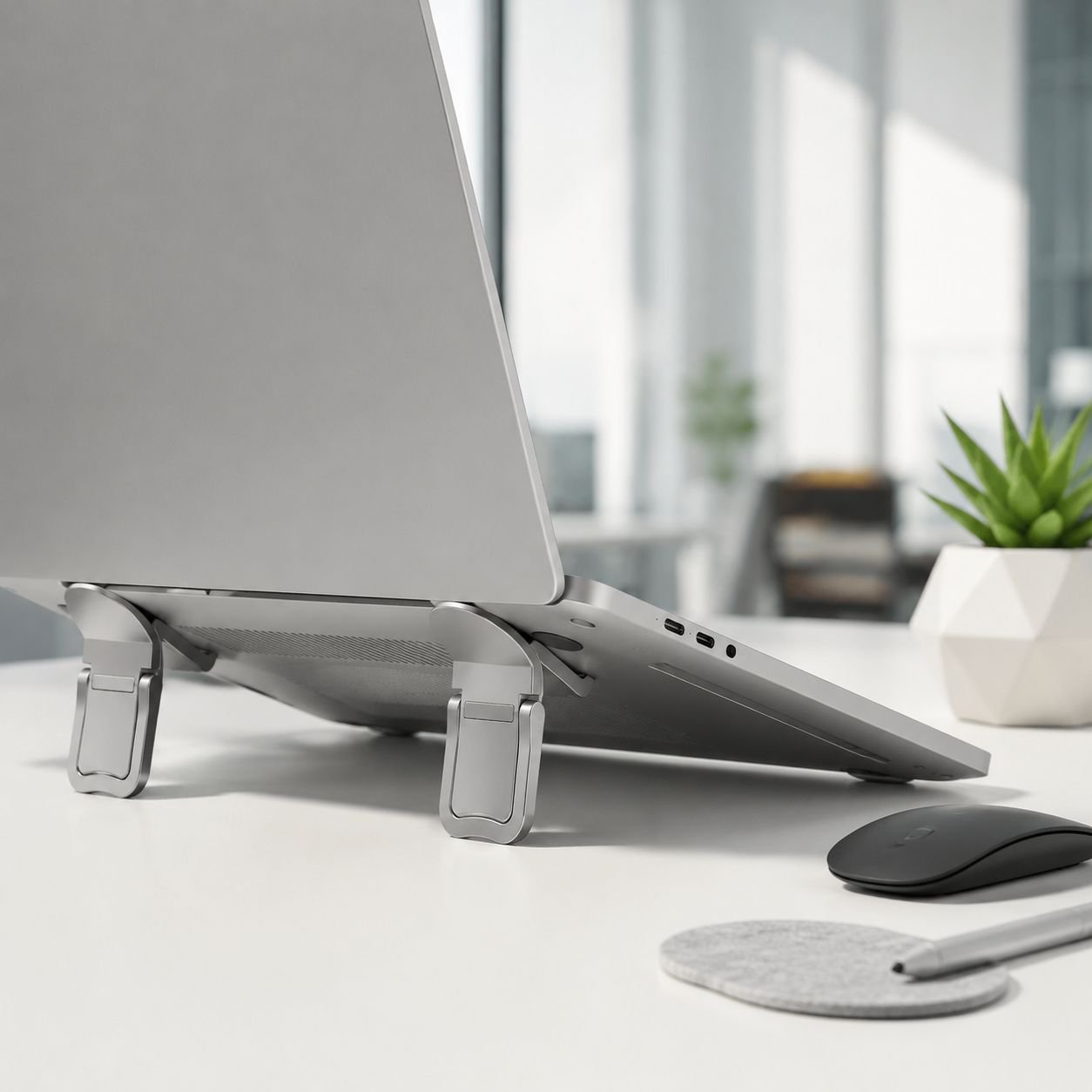 Portable Desktop Computer Heightening Stand Foldable Mini Office Support