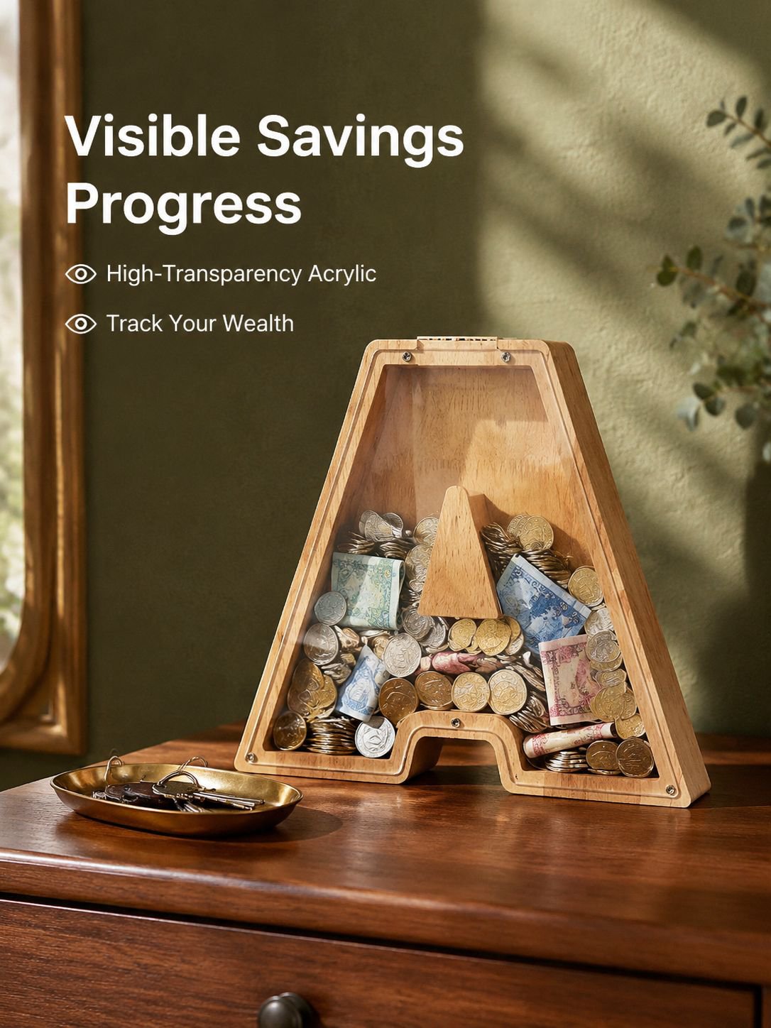 Wooden Gift Money Box Ornament