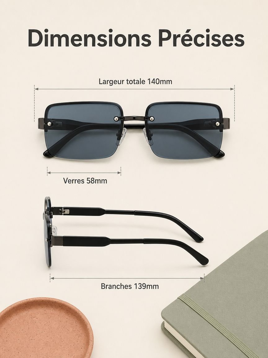 Zoom sur les détails des verres dégradés